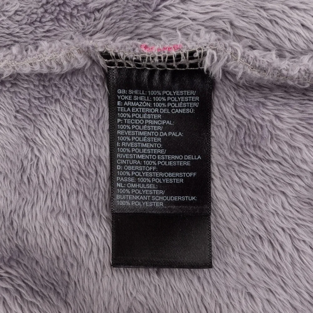 The North Face Fleece Hoodie Jacket Girl's Extra Large Silver